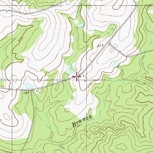Topographic Map of Burke School (historical), GA