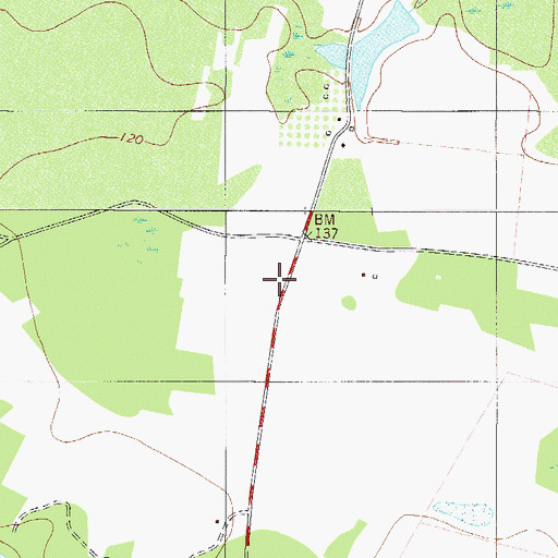 Topographic Map of Colson School (historical), GA