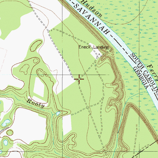 Topographic Map of Eneck (historical), GA