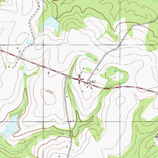 Topographic Map of Free Chapel School (historical), GA