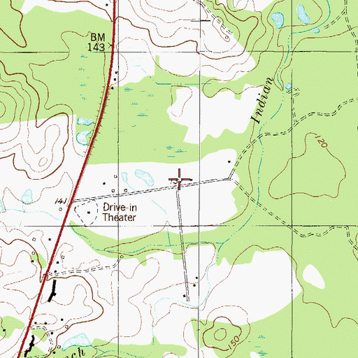 Topographic Map of Friendship Memorial Church, GA