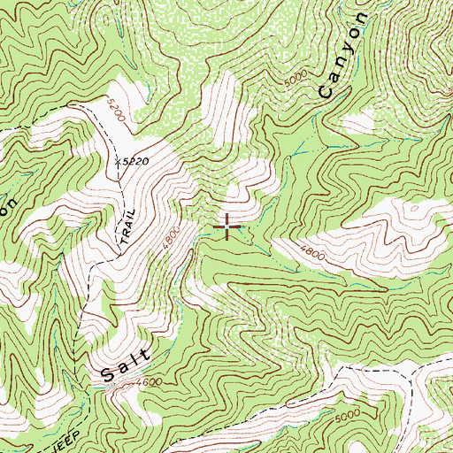 Topographic Map of Sycamore Canyon, AZ