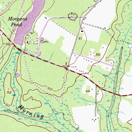 Topographic Map of Country Side Church, GA