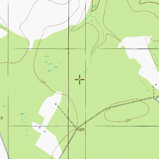 Topographic Map of Lebanon School (historical), GA