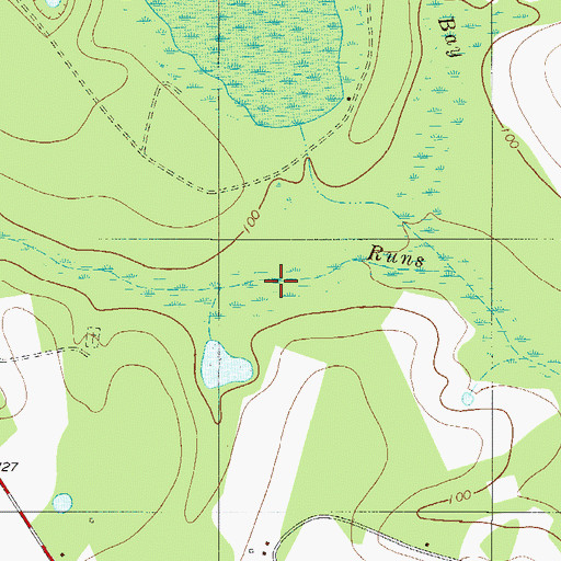 Topographic Map of Mizpah School (historical), GA