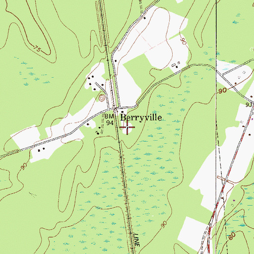 Topographic Map of Union Spring Church, GA