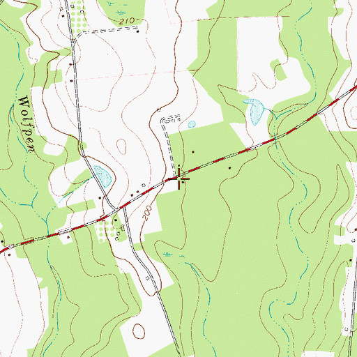 Topographic Map of Central High School (historical), GA