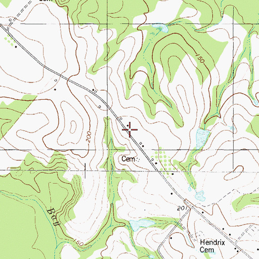 Topographic Map of Daughtry School (historical), GA