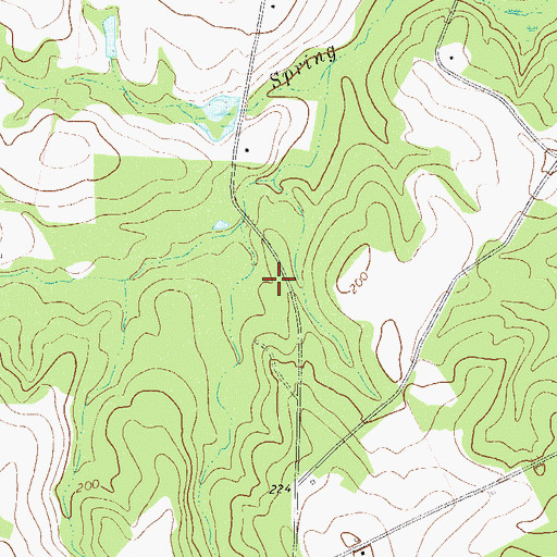 Topographic Map of Free Chapel, GA
