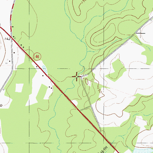 Topographic Map of Groover Pond (historical), GA