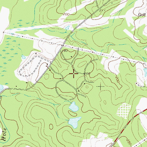 Topographic Map of Irongate, GA