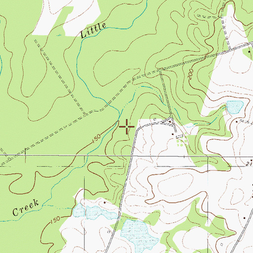 Topographic Map of Love School (historical), GA