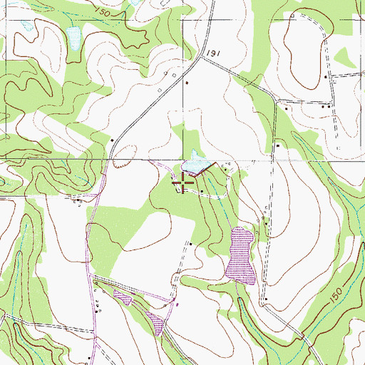 Topographic Map of Martin School (historical), GA