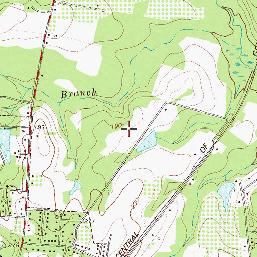 Topographic Map of Northwood, GA