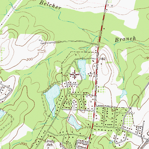 Topographic Map of Pate Place, GA