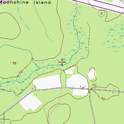 Topographic Map of Scott Ford, GA