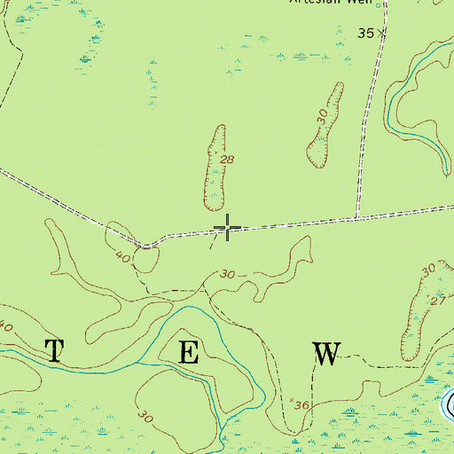 Topographic Map of Riverside School (historical), GA