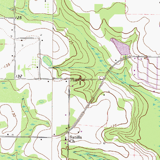 Topographic Map of Empire School (historical), GA
