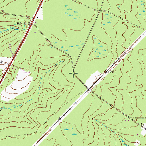 Topographic Map of Millikin Crossing School (historical), GA