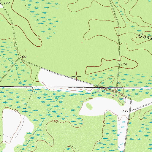 Topographic Map of New Hope Church (historical), GA