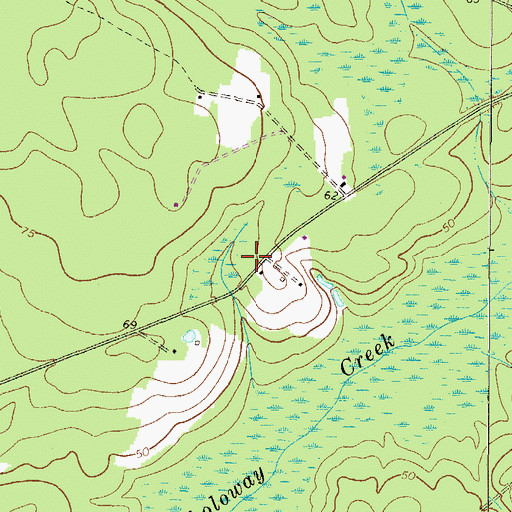 Topographic Map of New Salem Church (historical), GA