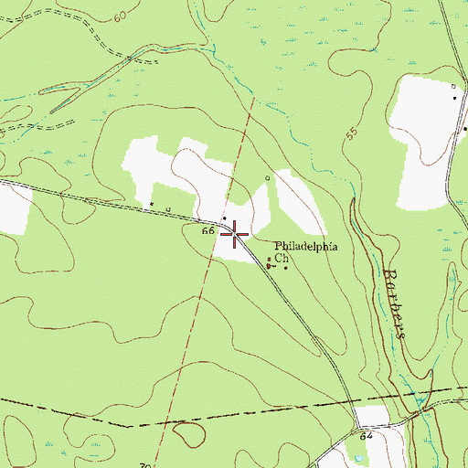 Topographic Map of Philadelphia School (historical), GA