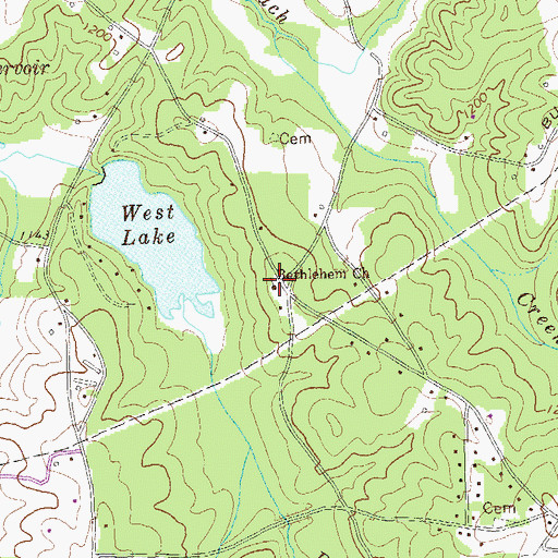Topographic Map of Holland School (historical), GA
