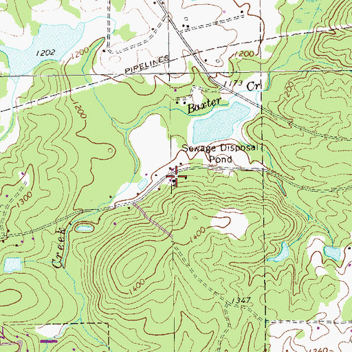 Topographic Map of Pilgrim Church, GA