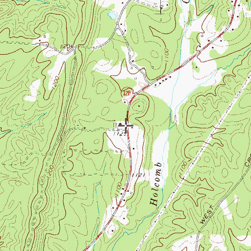 Topographic Map of Tabernacle, GA