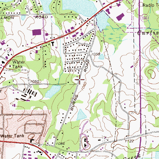 Topographic Map of Carroll, GA