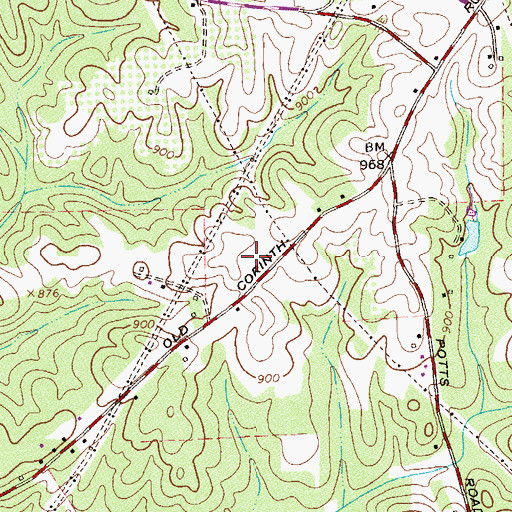 Topographic Map of Miracle Tabernacle, GA