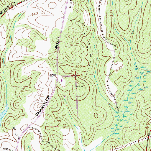 Topographic Map of Cedar Trace, GA