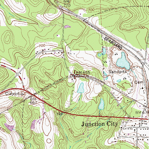 Topographic Map of Paschal (historical), GA