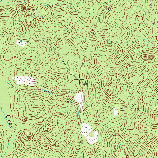 Topographic Map of Spinks Chapel (historical), GA
