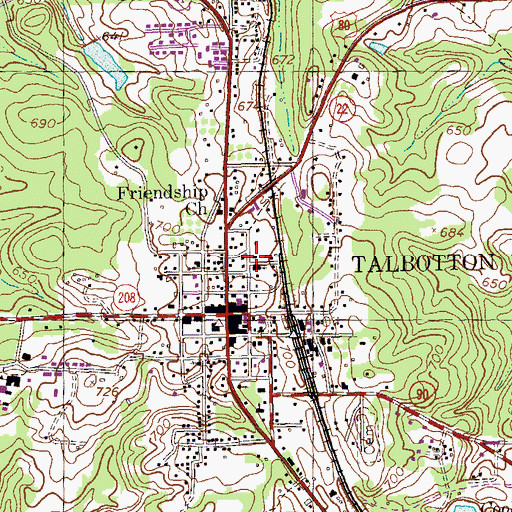 Topographic Map of Washington Academy (historical), GA