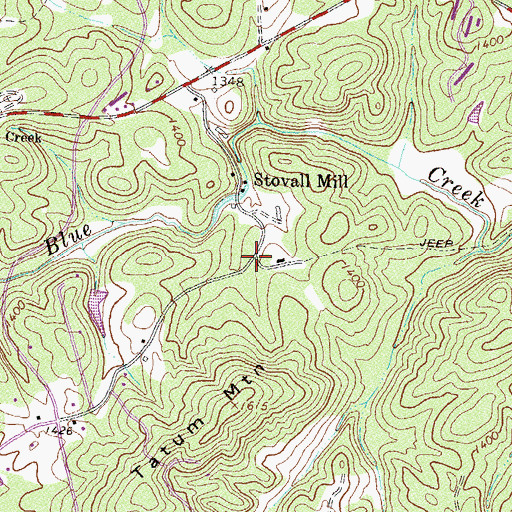 Topographic Map of Eastburn (historical), GA
