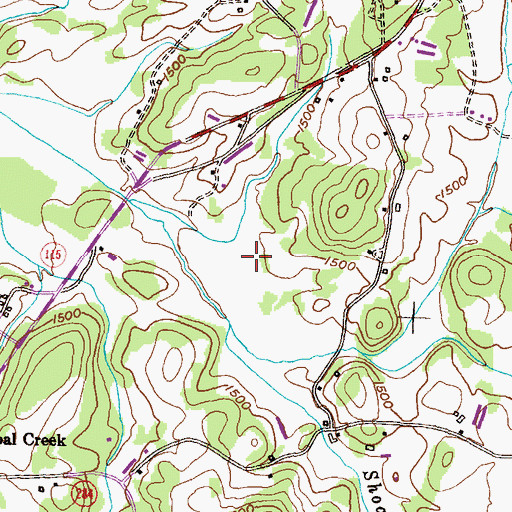 Topographic Map of Emmanuel Gospel Church, GA