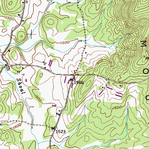 Topographic Map of Oculus (historical), GA