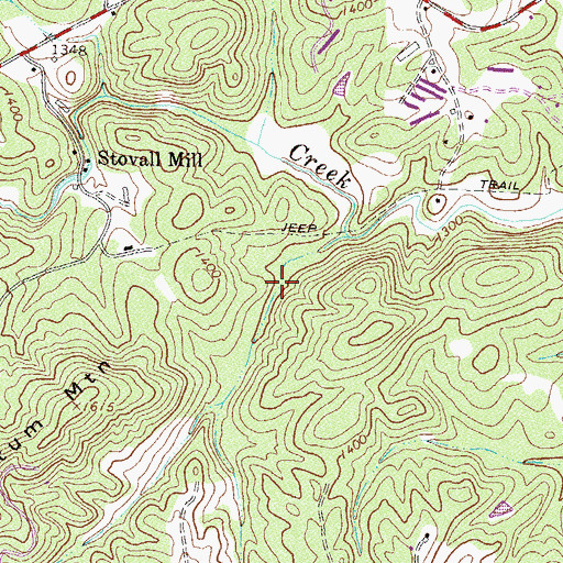Topographic Map of Patton Lake, GA