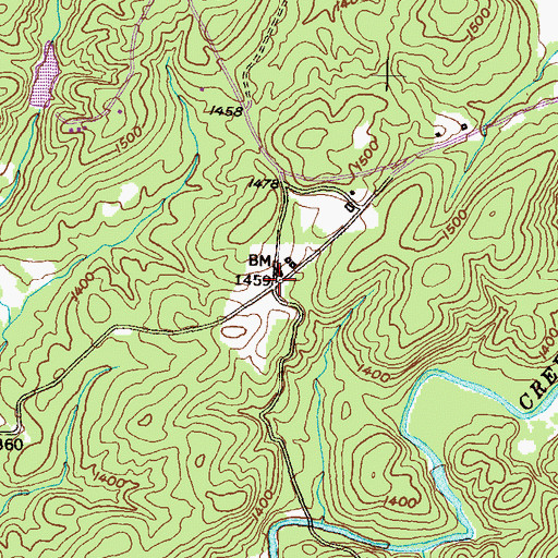 Topographic Map of Pleasant Retreat (historical), GA