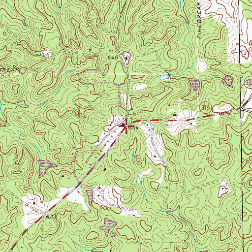 Topographic Map of Acton (historical), GA