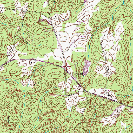 Topographic Map of Bayard (historical), GA