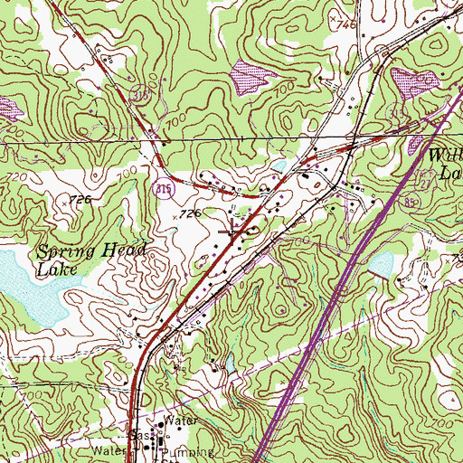 Topographic Map of Church of God, GA