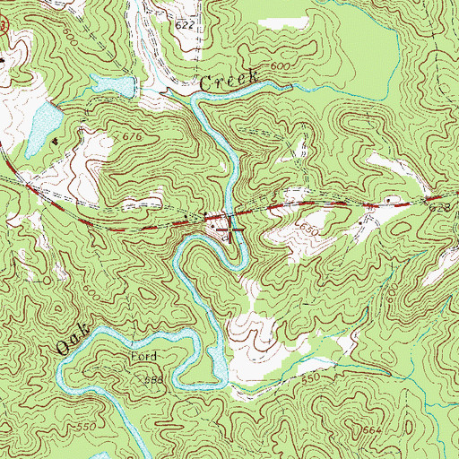 Topographic Map of Hargett Mill (historical), GA