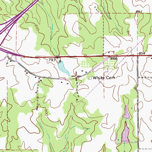 Topographic Map of Wisdoms Store (historical), GA