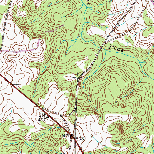 Topographic Map of Carhart Store (historical), GA