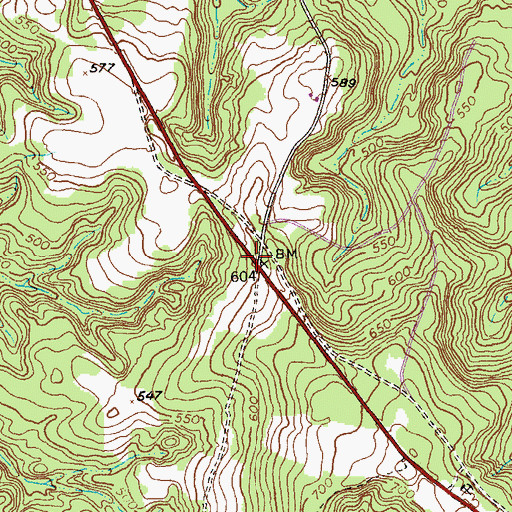 Topographic Map of Culpepper Store (historical), GA