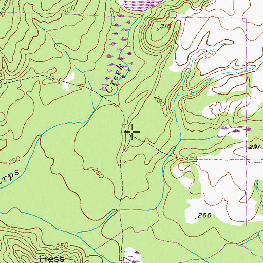 Topographic Map of Good Hope Church (historical), GA