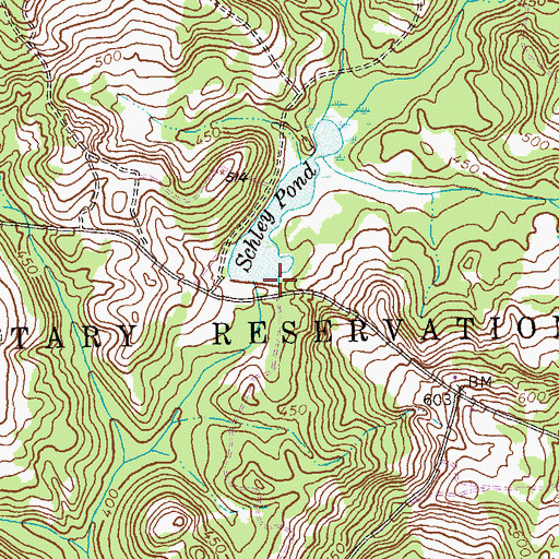Topographic Map of Hollis Mill (historical), GA