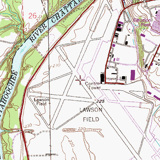 Topographic Map of Kasihta (historical), GA